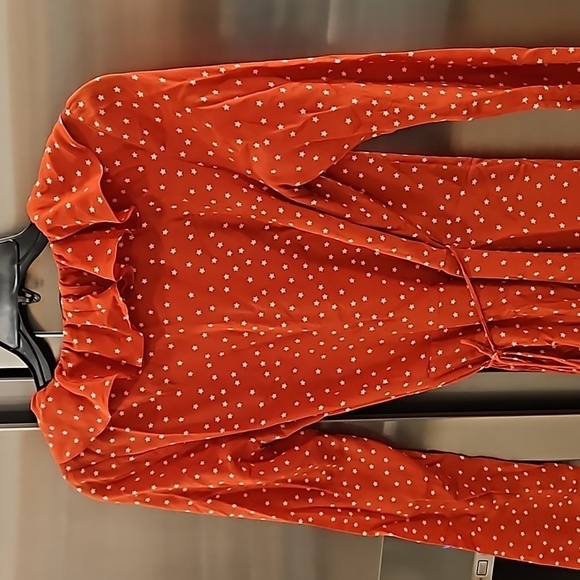 💕REALISATION PAR💕 The Alexandra Dress ~ Red Star Print Small - Picture 14 of 16